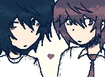 L lawliet and Light yagami ,