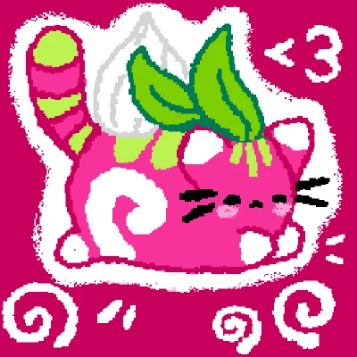 dragonfruit swiss roll pusheen