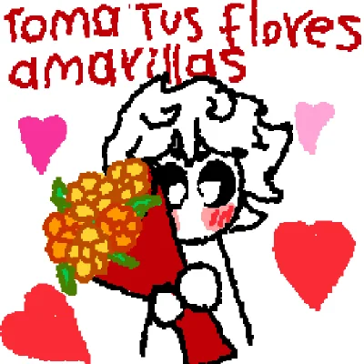 toma tus flores amarillas