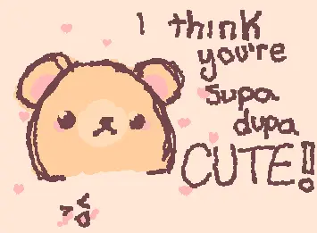 Cute bear flirt