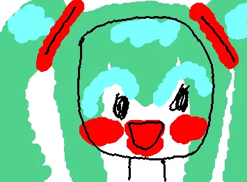 Miku did her make up!