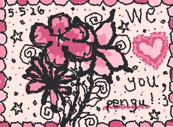 flowers for pengu <3