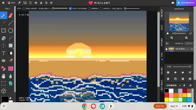 sunset from a different app