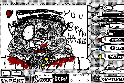 uh oh NIGHTMARIC HACKED my computer  !!