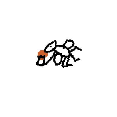 A bug is smoking a cigarette wtf