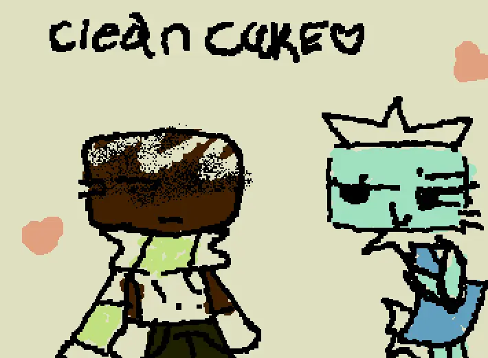 CLEANED CAKE HEHEHEHE *i dont ship but i support ^^*