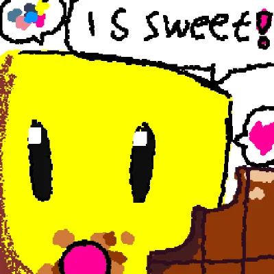 nooby eating chocolate!